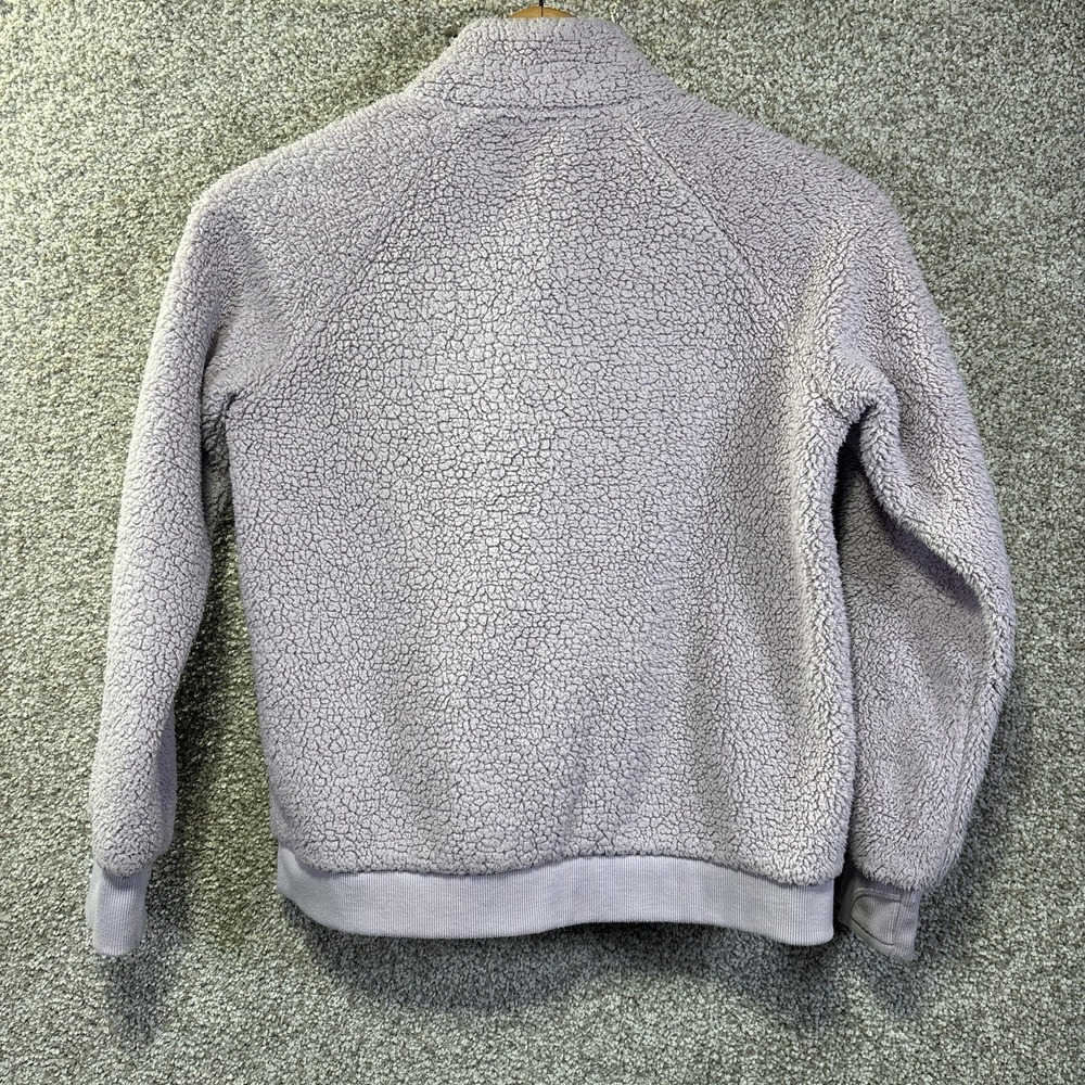 Athleta Girl Sweatshirt Girls L 12 Purple So Snug Sherpa 1/2 Zip Fleece Pullover - Picture 6 of 6